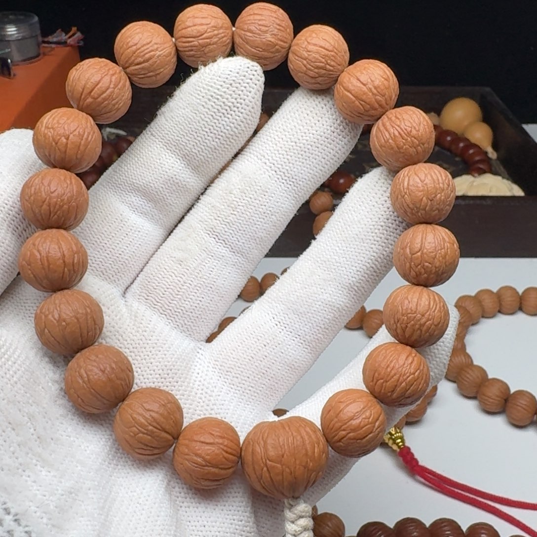 猴头核桃手串13.8磨盘凤羽