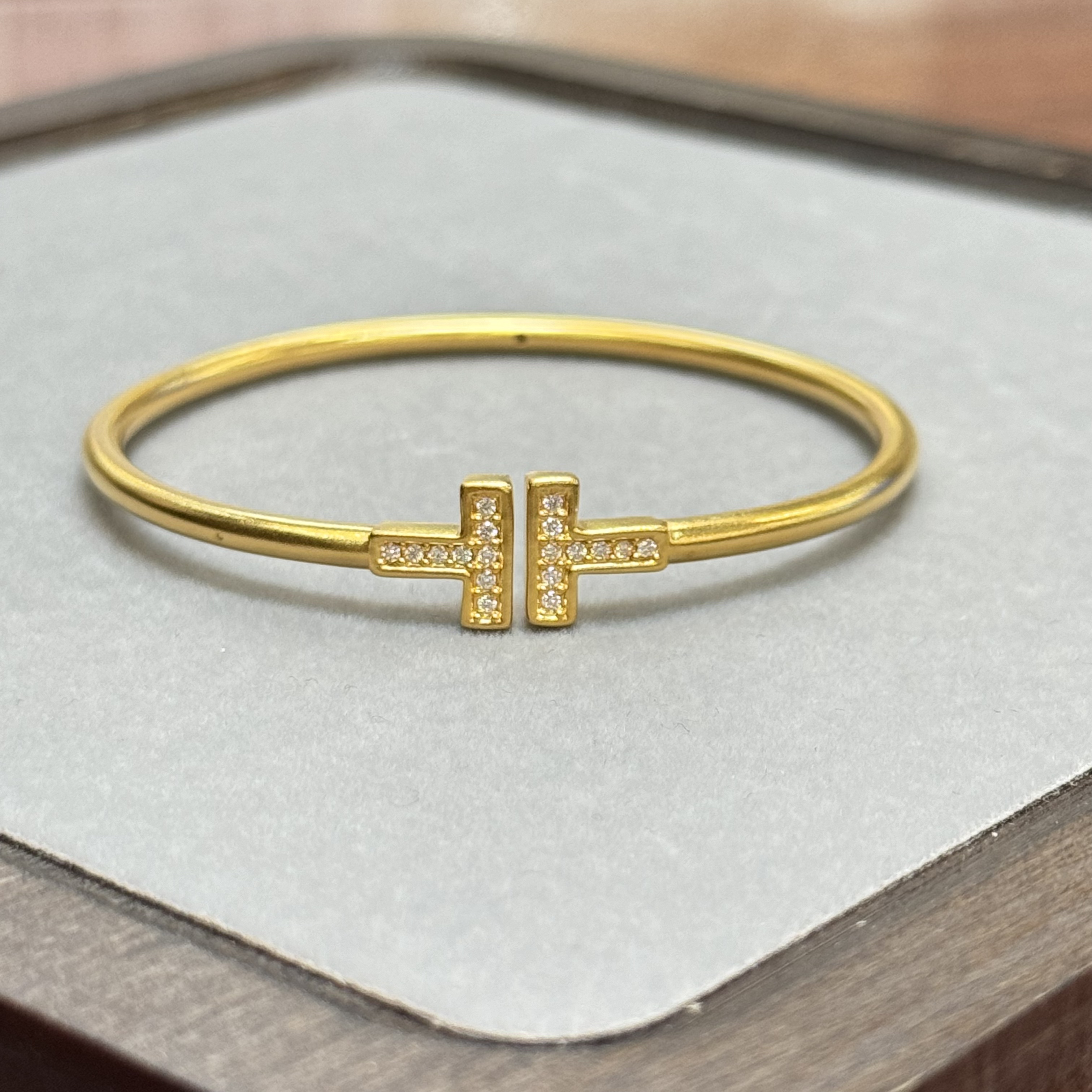 新年-Y/G【双T点钻手镯】足金999精工5D 工艺手镯(附加198/0)