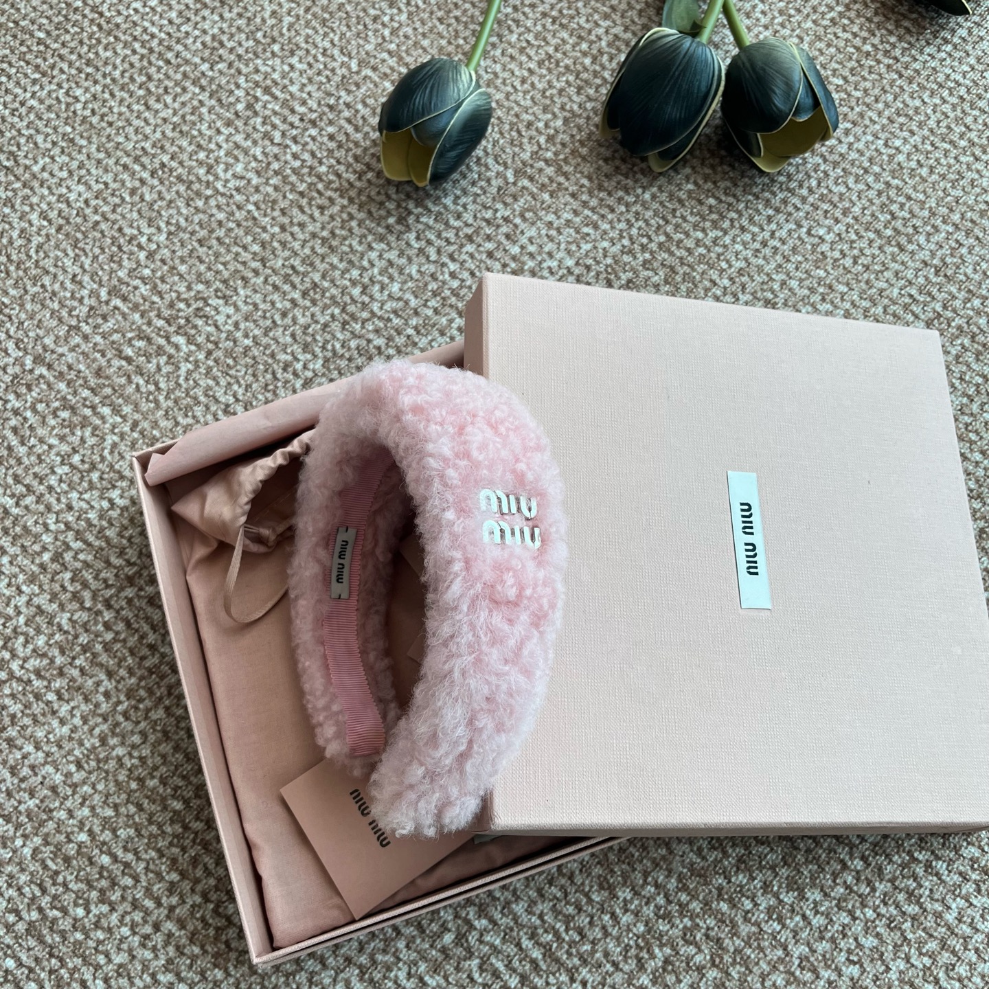 未使用 MIU MIU/缪缪 A9777 miumiu 发箍 闲置未使用