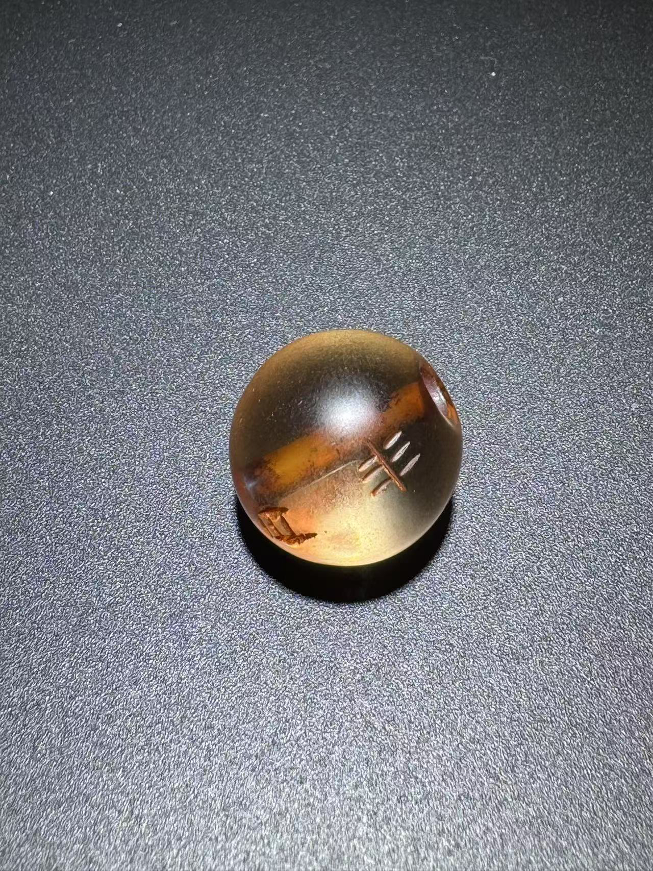 福利款汉水晶2.0左右圆珠雕工不同随机发货