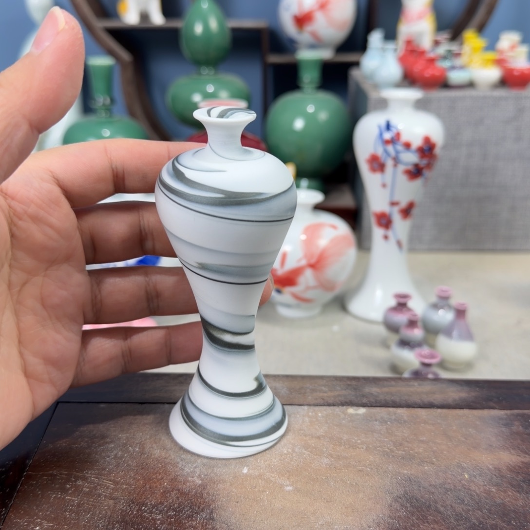 陶瓷手工小花器摆件