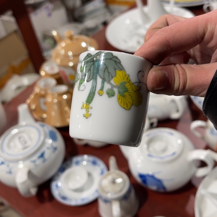 醴陵高温瓷釉下手绘50毫升