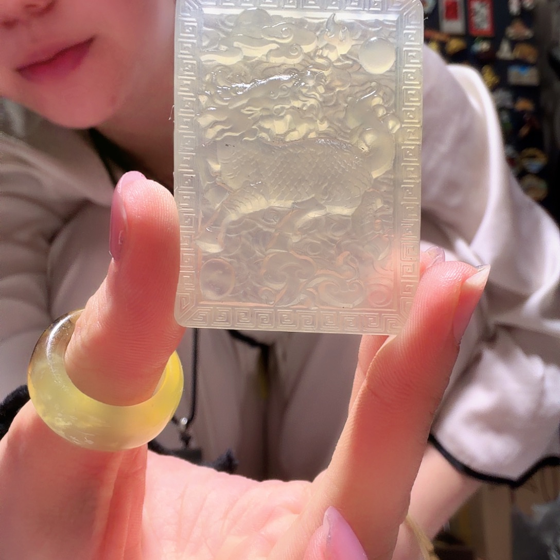 岫玉未镶嵌麒麟手工