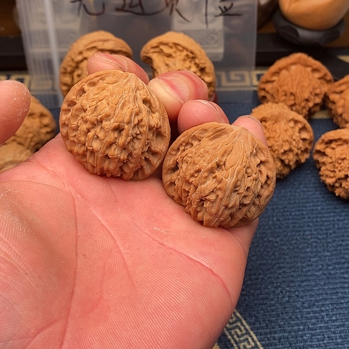 文玩核桃把件磨盘39全