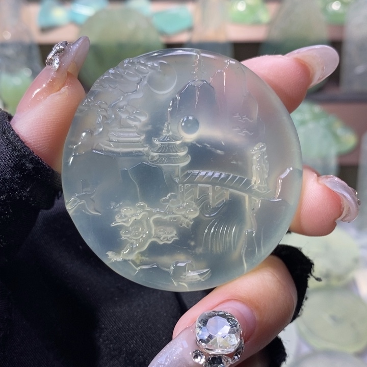 岫玉吊坠未镶嵌吊坠