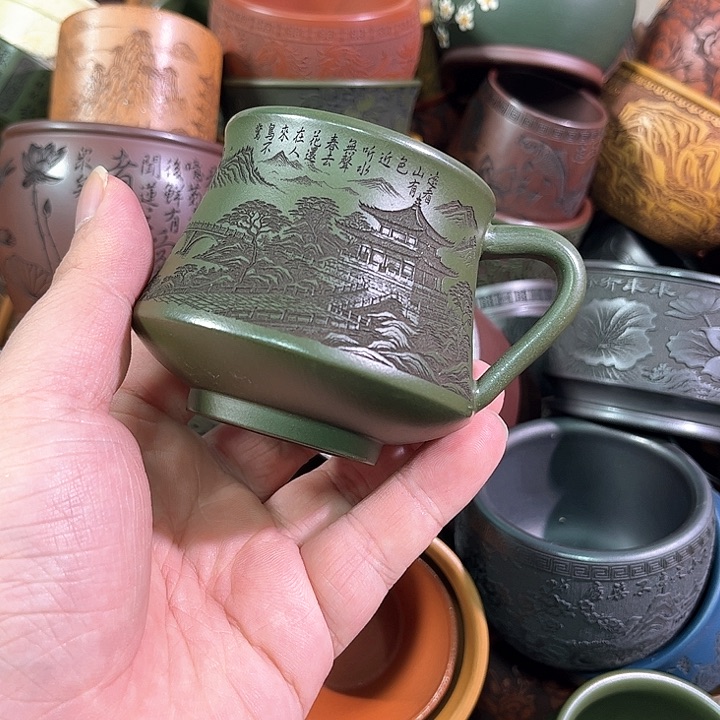 茶杯紫砂全手工紫砂主人杯