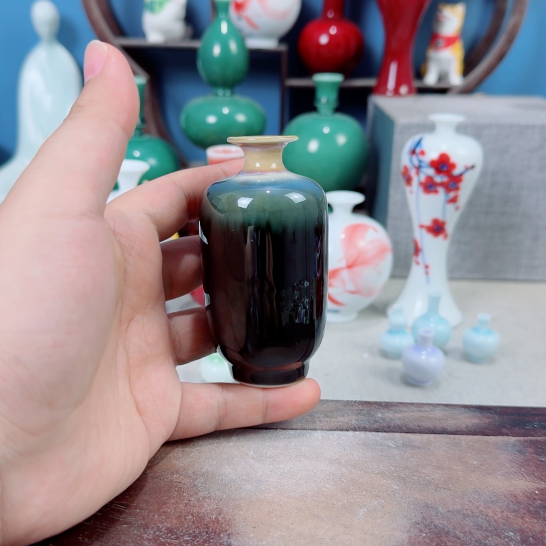 陶瓷手工小花器摆件