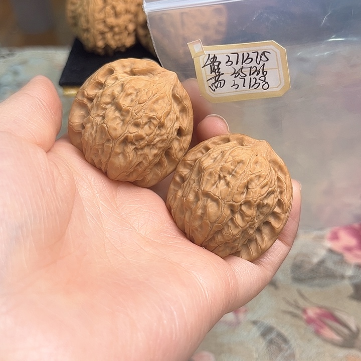 文玩核桃把件非嫁接将军帽