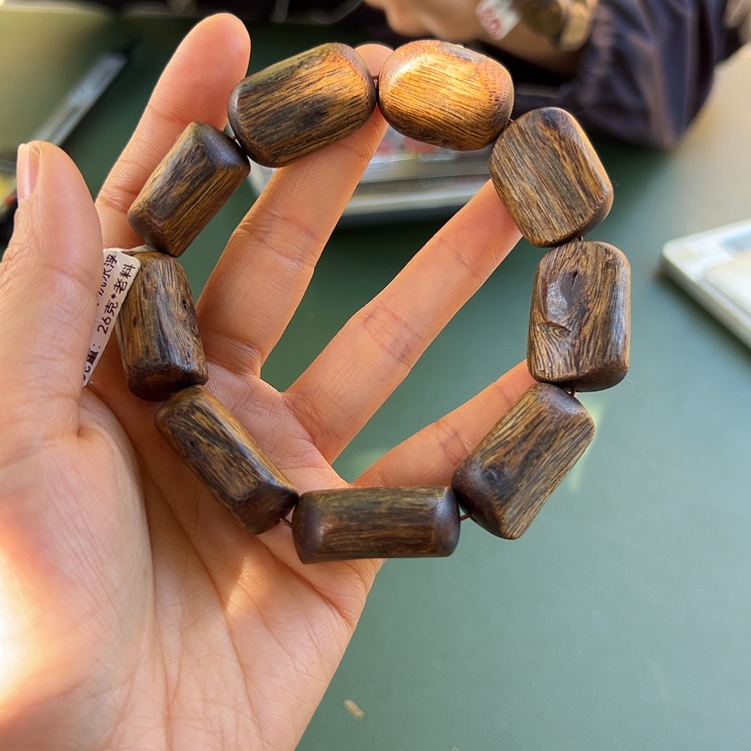沉香手串勺子沉水浮26克1.6多样性发一条