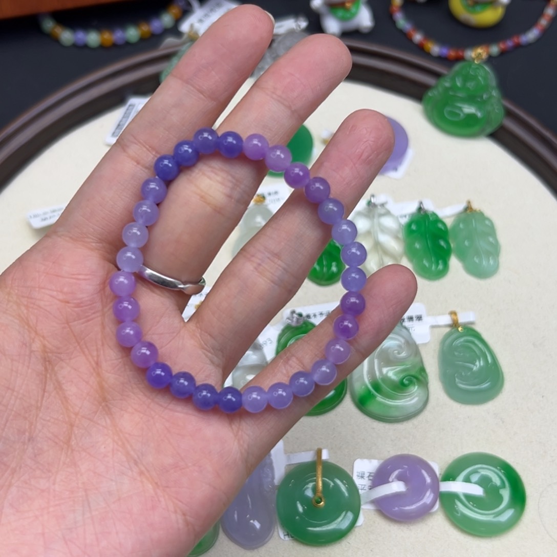 2****财紫色手串卡5+直播编号W