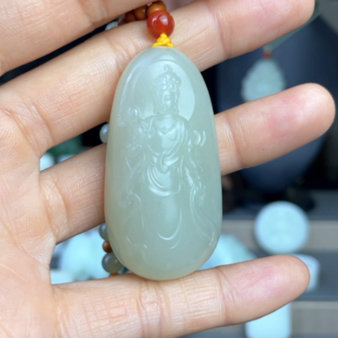 【闪购商品】和田玉颈饰未镶嵌状*