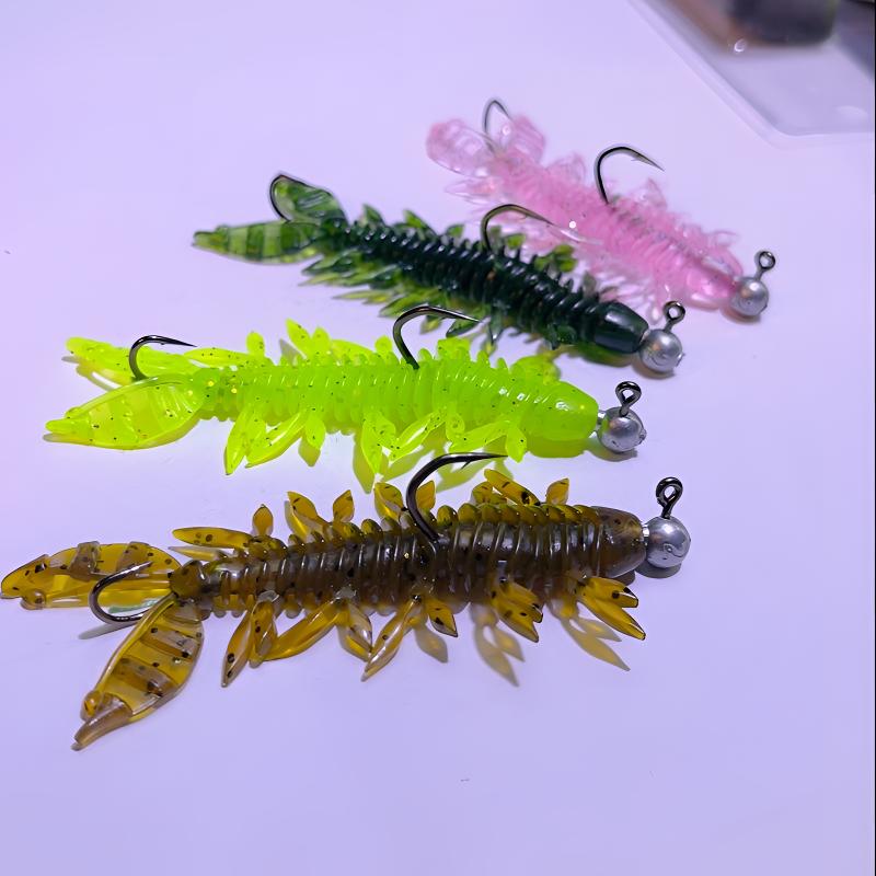 （异虫软饵）升级尾钩4倍增强铅头钩路亚饵