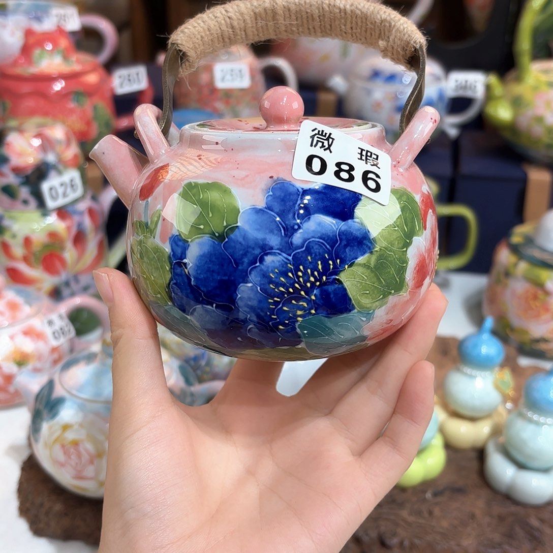 景德镇手绘高温釉下彩陶瓷茶具