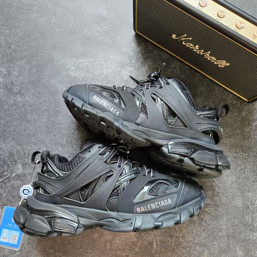 99新 Balenciaga/巴黎世家 37码 TRACK 黑 鞋