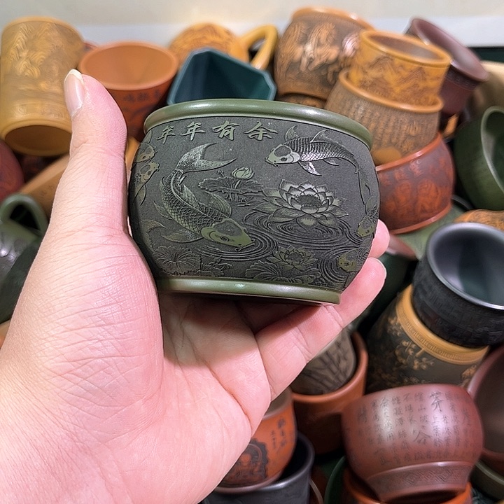 茶杯紫砂全手工紫砂主任杯