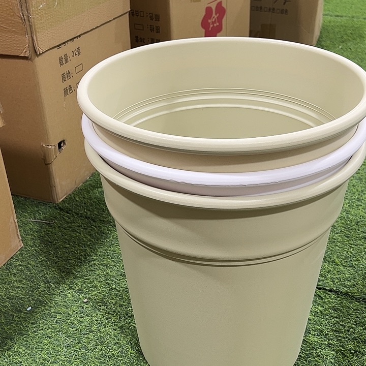 方边盆口37高40混色3只无拖