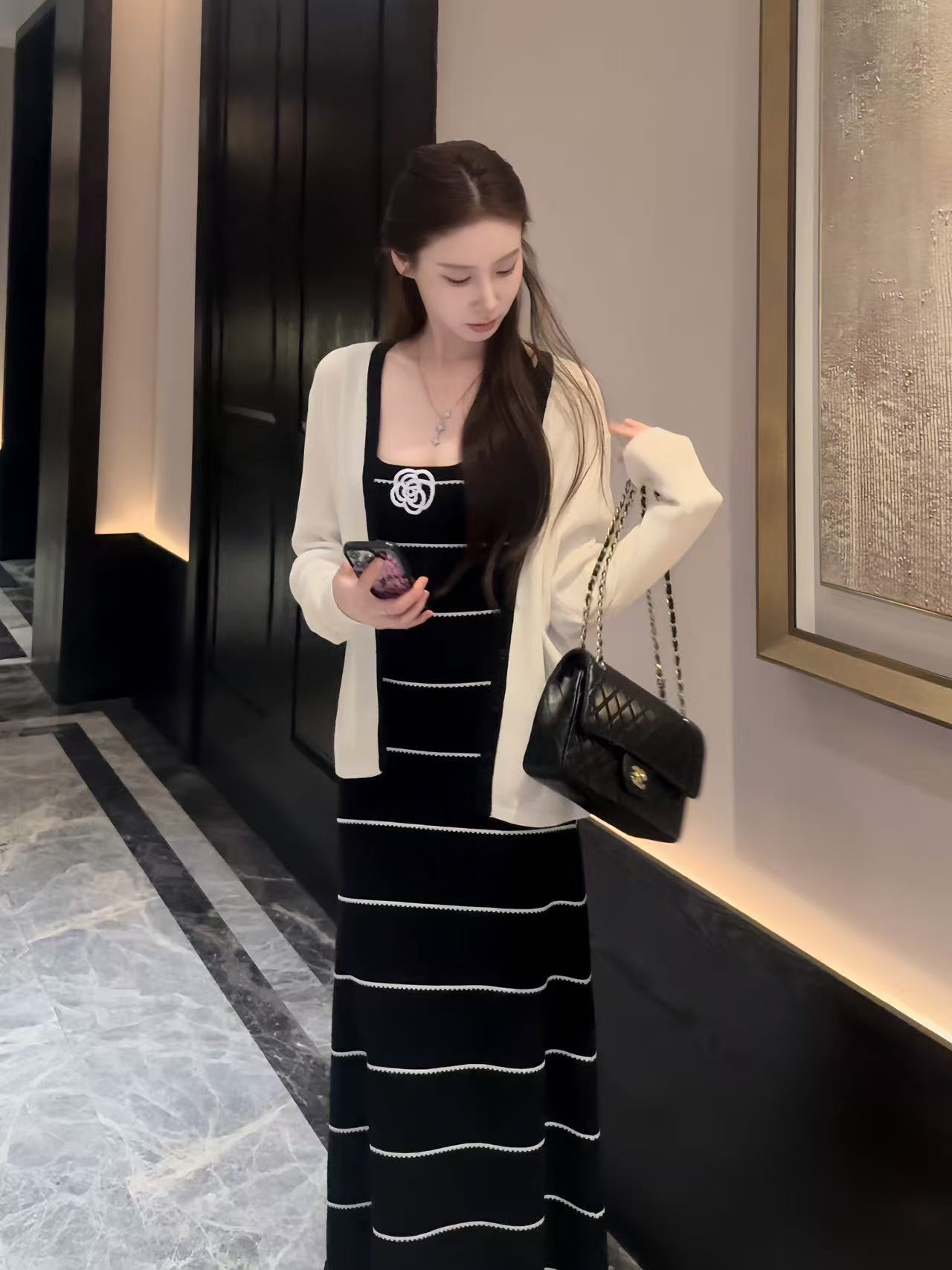 「清仓No退No换」高绵绵【山茶小衫】简约气质千金感羊毛开衫