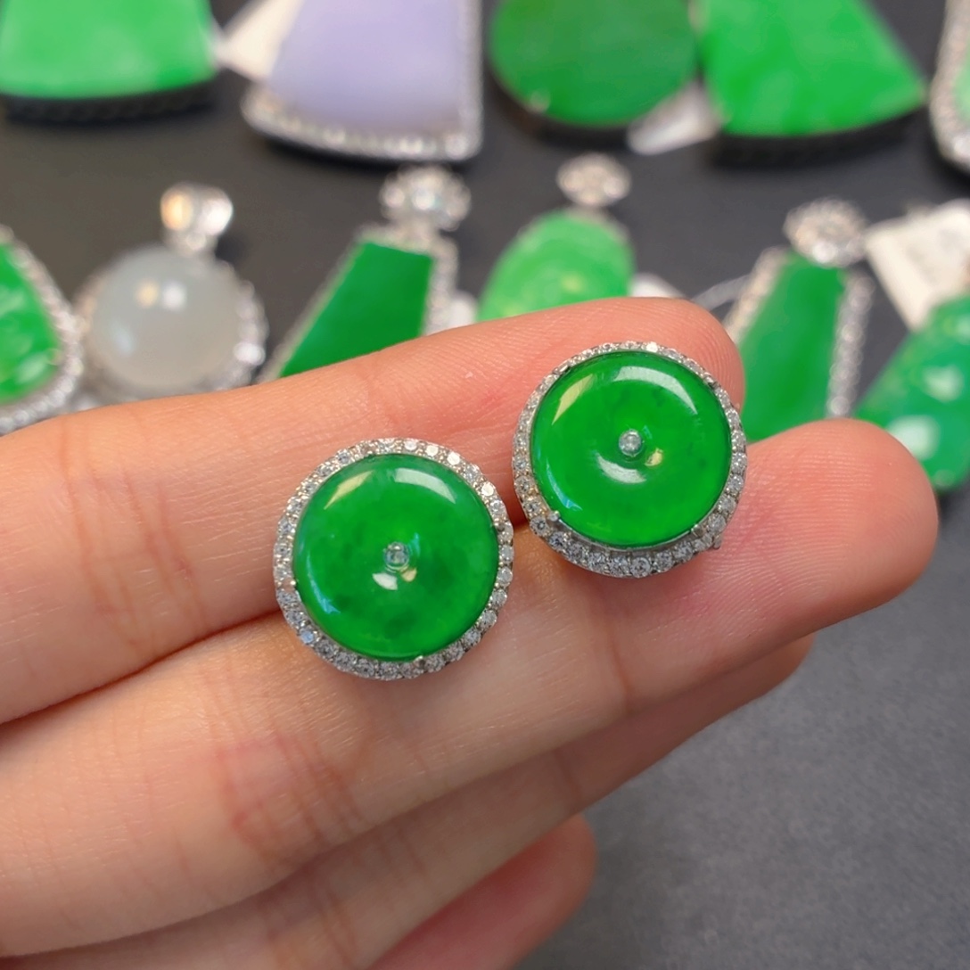 翡翠银S925镶嵌颈饰