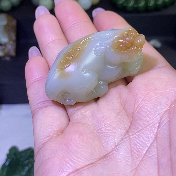 和田玉未镶嵌挂件