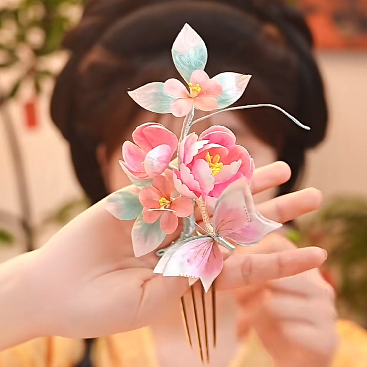 江南浔 古风配饰 绒花 默认海王钗 改主体找客服