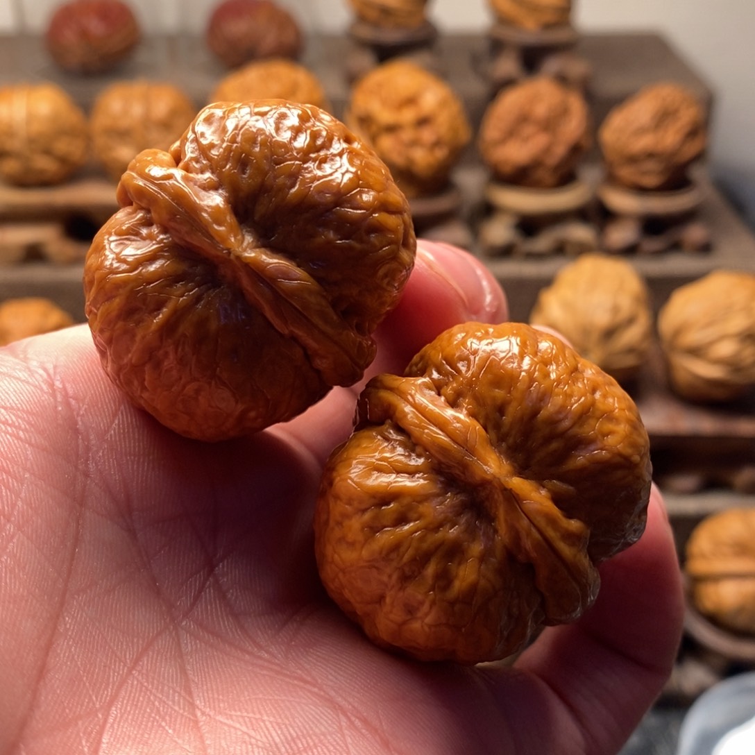 郝***瀚文玩核桃把件铁核桃