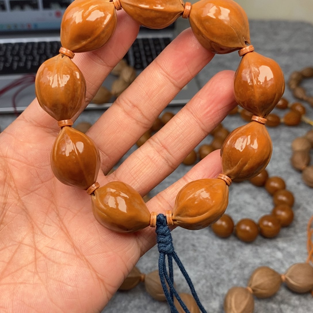 橄榄核手串/手链20/27鲨鱼背亮面