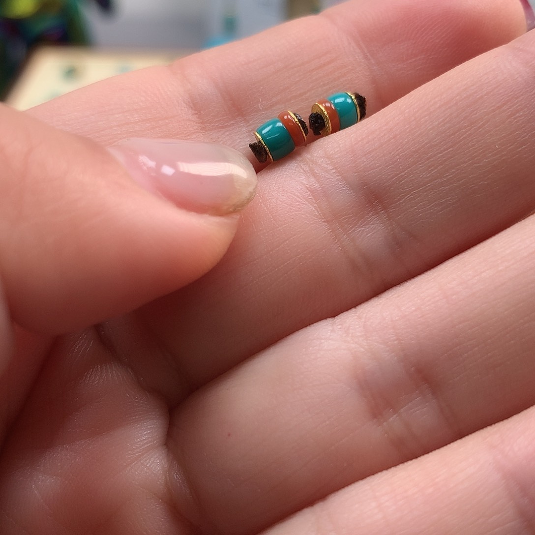 绿松石配饰18K金镶嵌