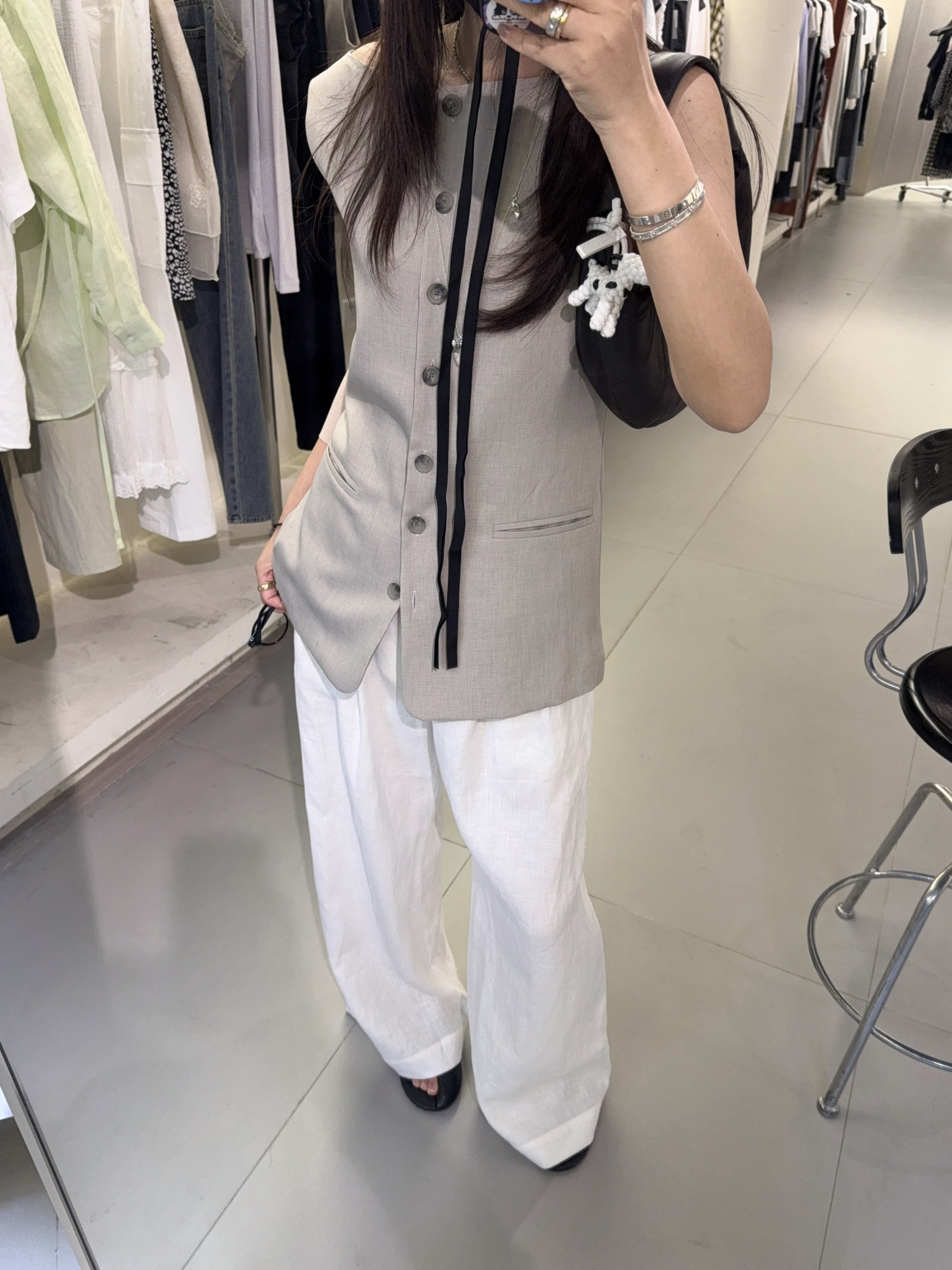 泡菜Billion气质显瘦韩版无袖收腰西装马甲（No退）