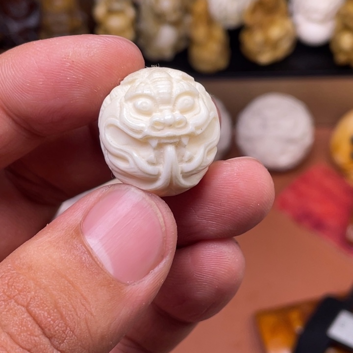 驼骨摆件人工皂骨