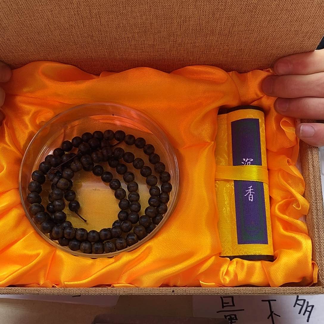 阴沉木手串/手链超一线产区越南芽庄一线天老白棋！0.8