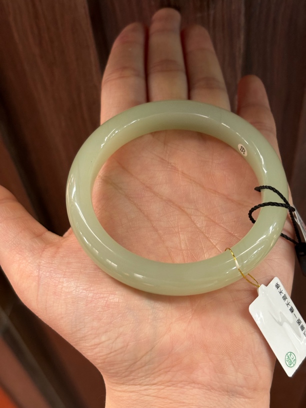 05121YX和田玉手镯圈口59