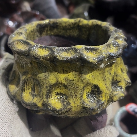 红陶粗陶花盆手工