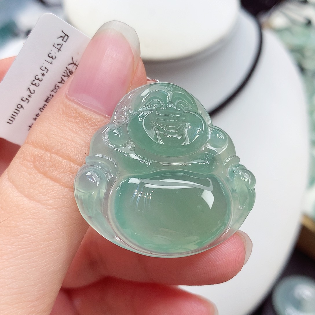 颈饰未镶嵌翡翠翡翠133，31.5/33.2/5.6