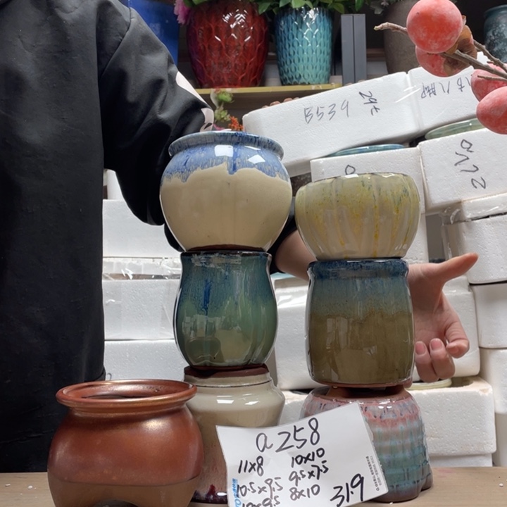 粗陶多肉花盆微瑕258