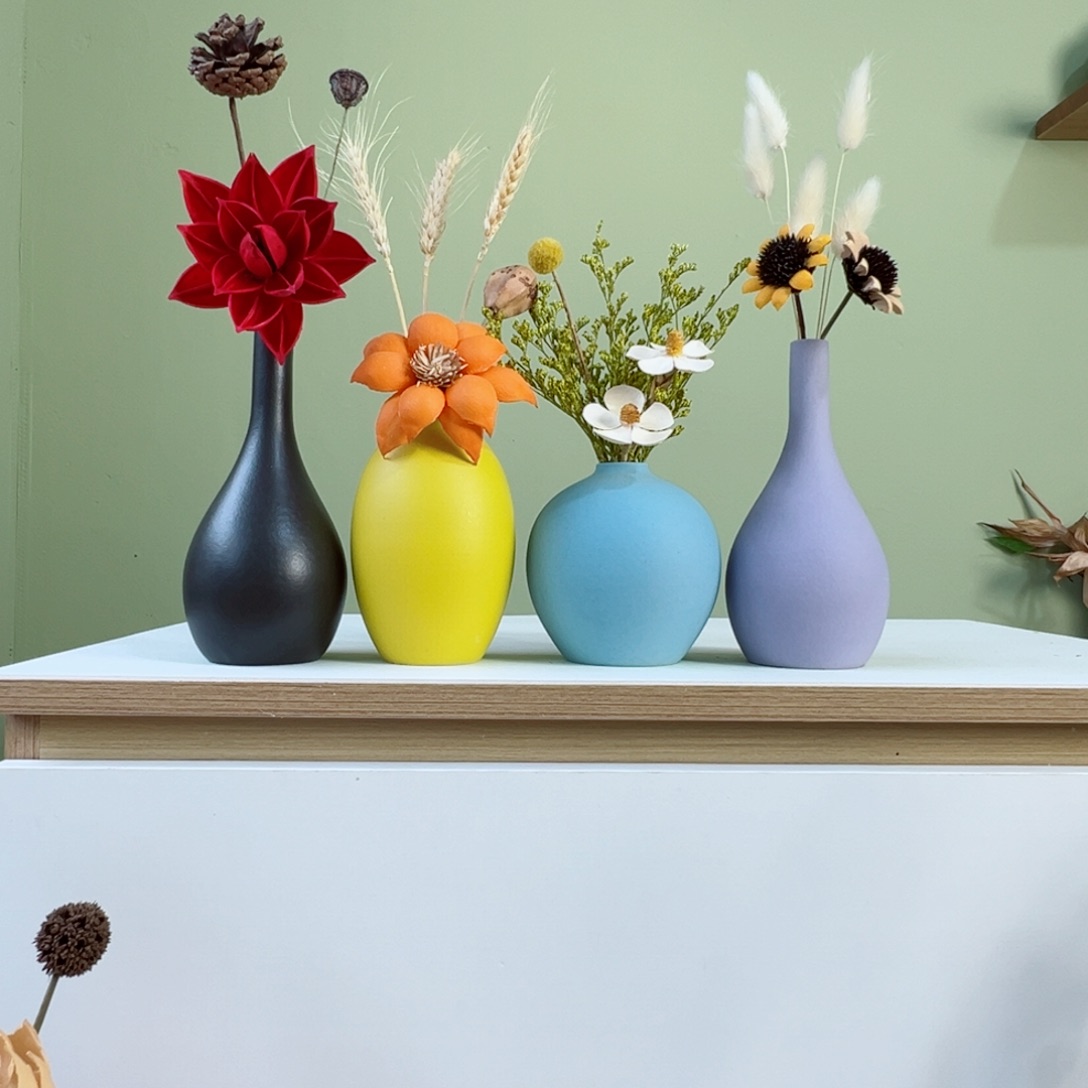 摆件花瓶带花高度20-30厘米左右