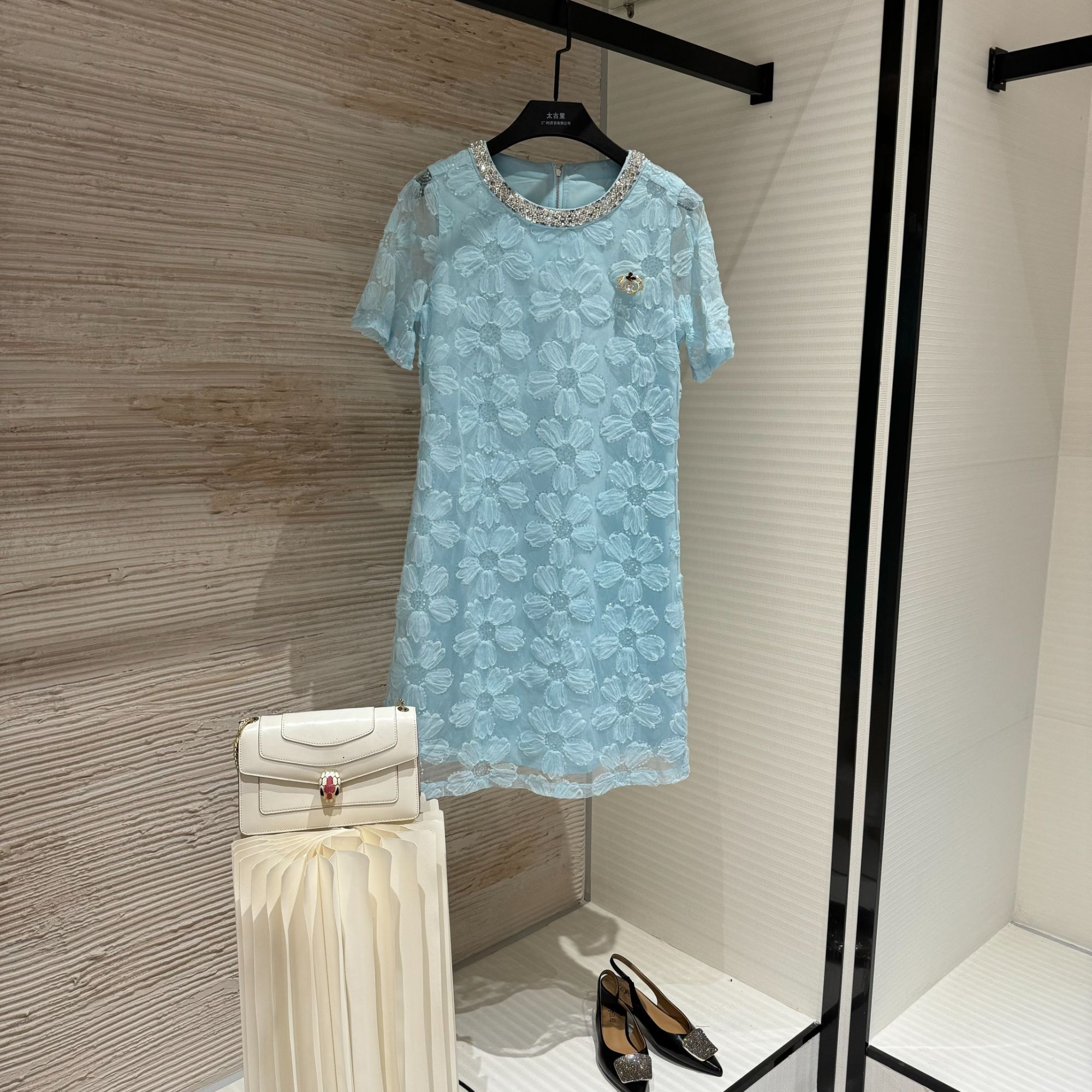 【陆鹿专属】赫本风高定显瘦气质法式时尚长款连衣裙L-A1803