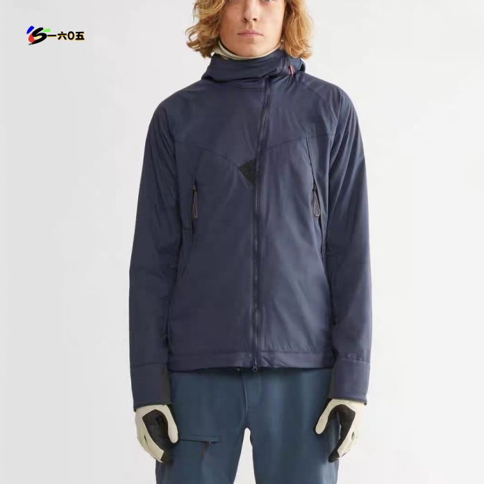SC25948户外机能轻量徒步运动棉服P棉斜拉链内里抓绒保暖棉衣