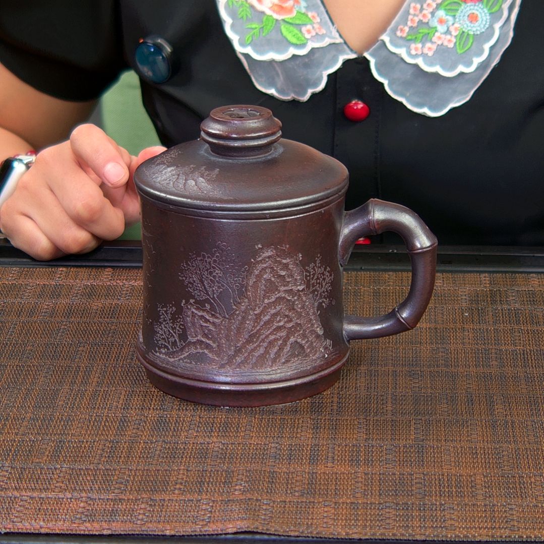 茶杯紫砂高货放漏
