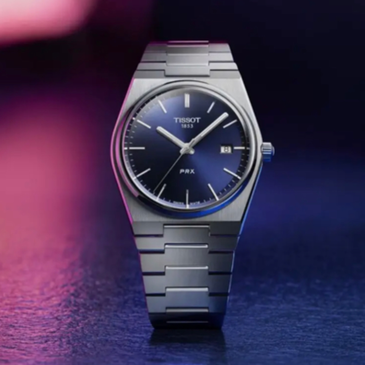 99新 Tissot/天梭 超级玩家石英表蓝盘原装正品40毫米表径