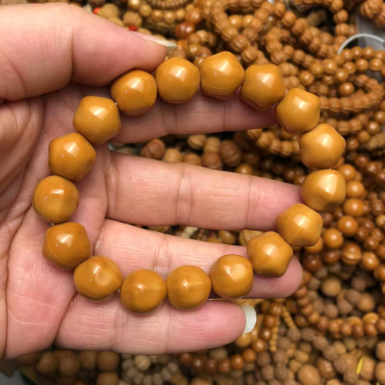 猴头星星光珠14mm左右猴头核桃手串精品文玩单圈猴头