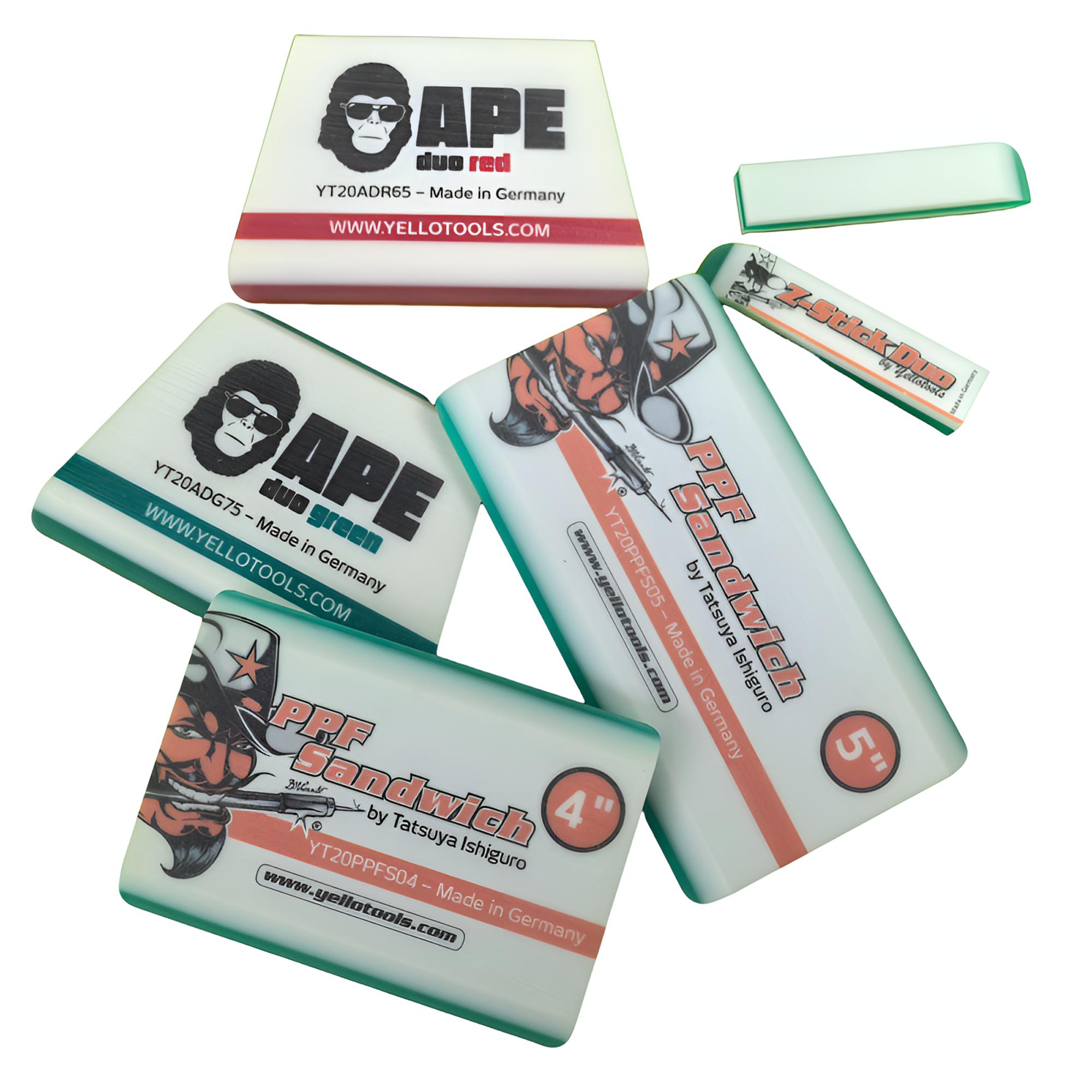 进口三明治车衣刮板内饰小刮APE两色贴透明膜PPF刮板