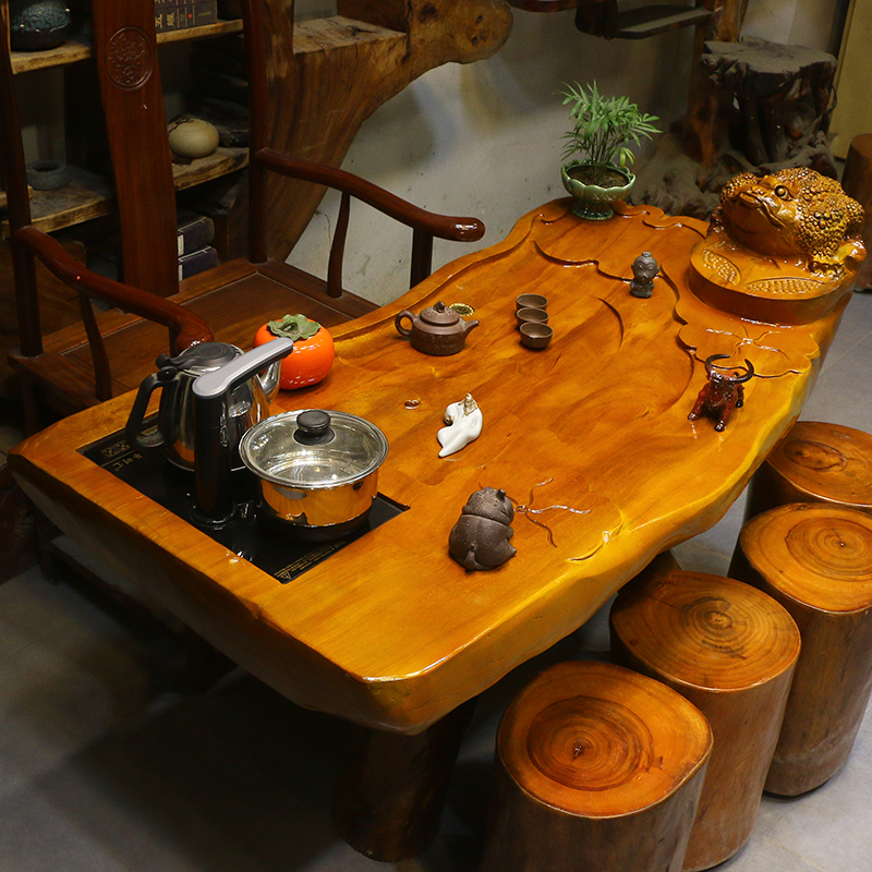 根雕茶台茶桌树根茶几茶海桌楠木雕刻茶桌根艺家具MH10552