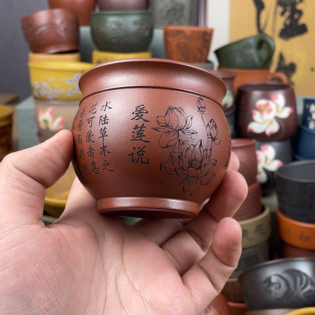 紫砂茶杯紫砂茶杯