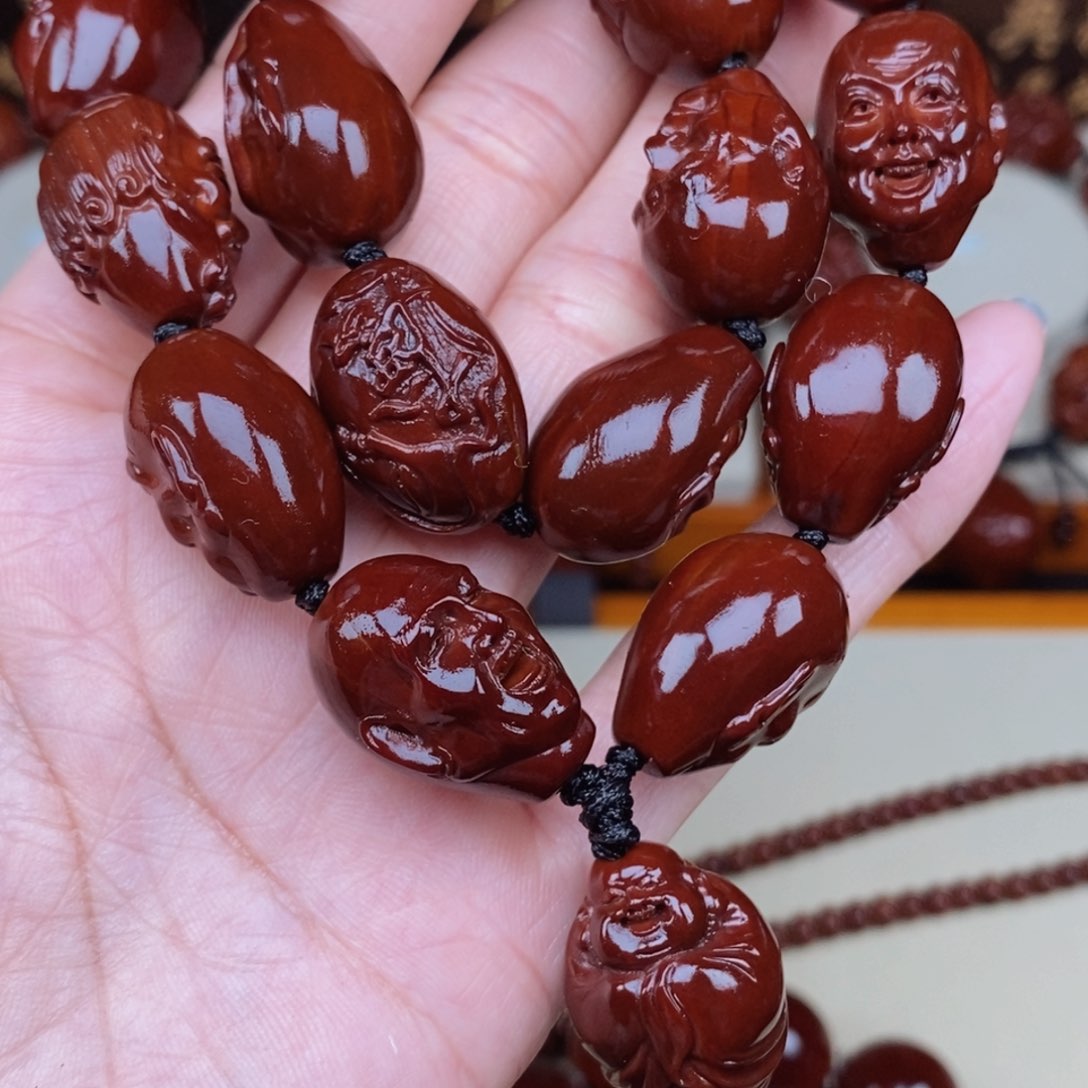 橄榄核手串一***法十八罗汉