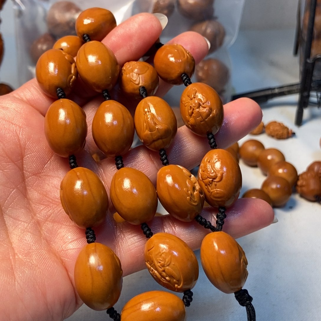 橄榄核手串/手链无相佛手持16