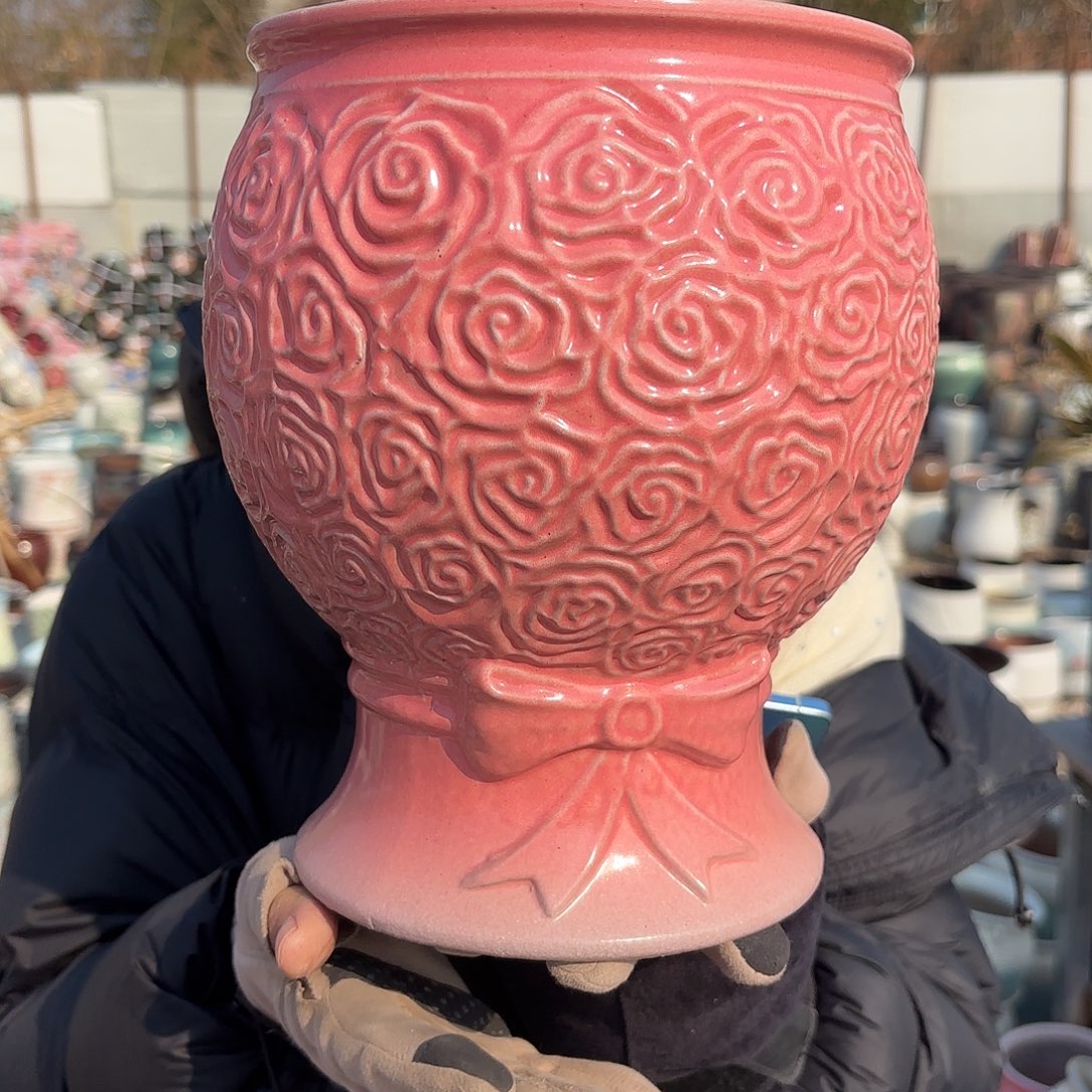 粉色玫瑰球一个18*23