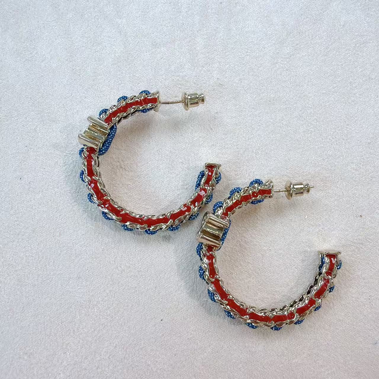 铜合金布艺耳饰 【AG•饰品】耳环AG01222#1