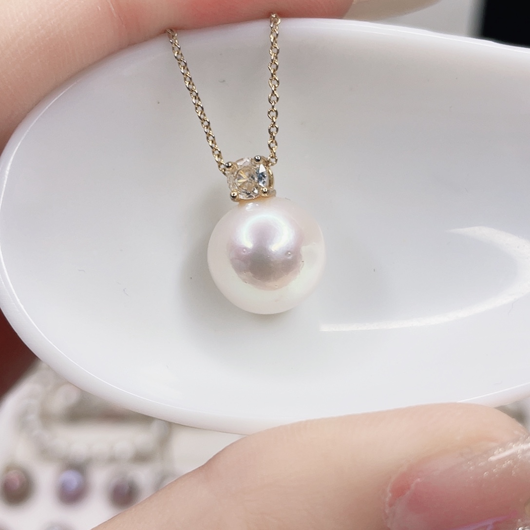 淡水珍珠吊坠(赠链)合金