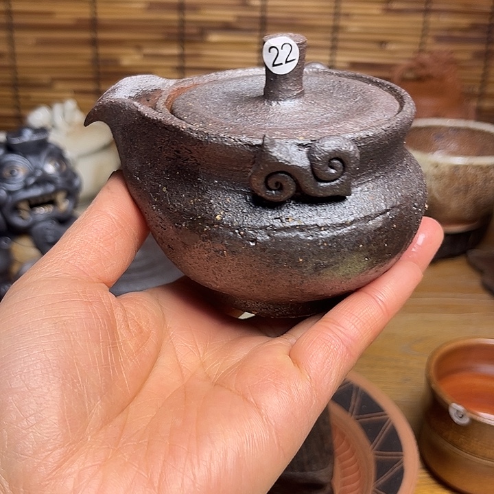 纯手工制作，柴烧茶具