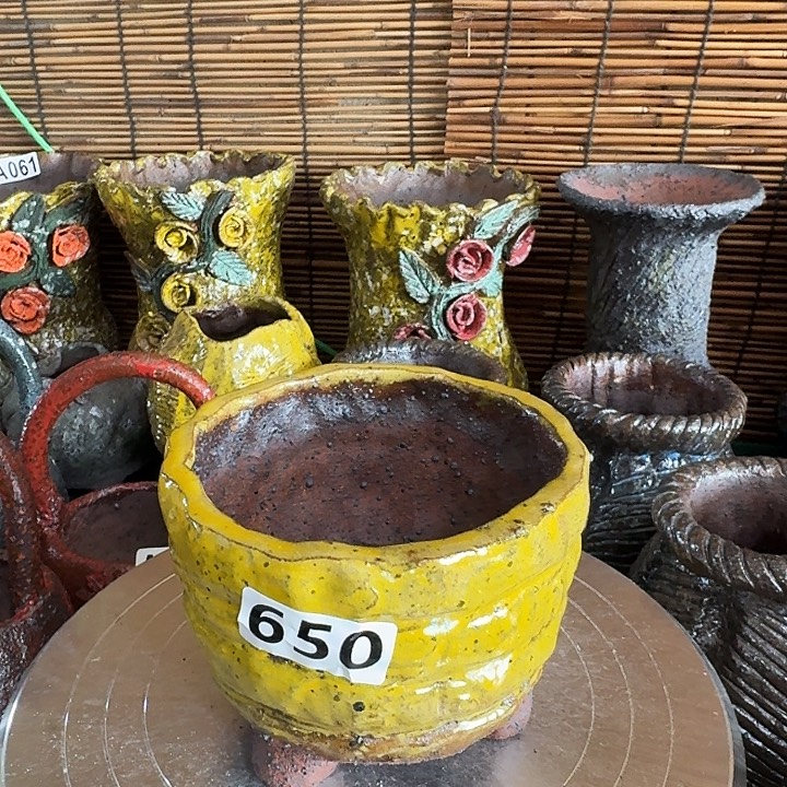 内口10.5高9.5粗陶手工